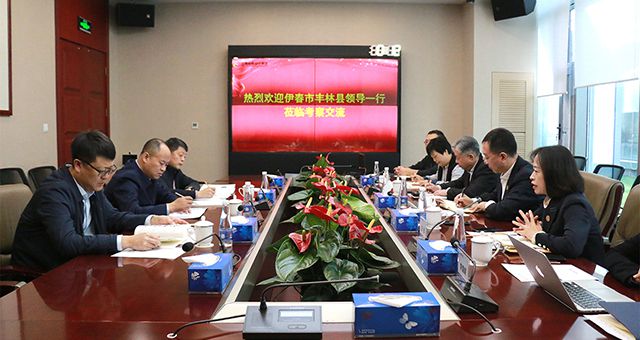 伊春市豐林縣縣委書記姜治富一行到訪集團考察交流